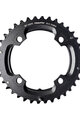 SRAM lančanik - MTB 38T 104 S1 49 CHAINLINE AL5 2X10 NO PIN BLAST - crna