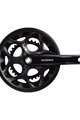 SHIMANO ručice s pretvaračem - TOURNEY A070 170mm 50/34 - crna