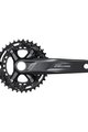 SHIMANO ručice s pretvaračem - DEORE M5100 175mm 36/26 - crna