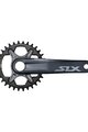 SHIMANO ručice - SLX M71001 170mm - siva