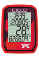 CICLOSPORT tahometar - PROTOS 105 - crvena