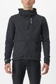 CASTELLI izolirana jakna - TRAIL HOODIE - crna