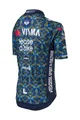 AGU dres kratkih rukava - TDF 2024 TEAM VISMA | LEASE A BIKE KIDS - plava/žuta