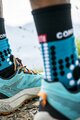 COMPRESSPORT čarape klasične - PRO RACING WINTER TRAIL - svjetloplava/plava