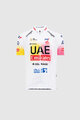 PISSEI dres kratkih rukava - UAE TEAM EMIRATES REPLICA - GIRO + TOUR 24 JR - bijela/ružičasta/žuta