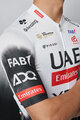 PISSEI dres kratkih rukava - UAE TEAM EMIRATES 2025 REPLICA - bijela/crna