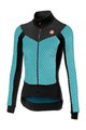 CASTELLI dres dugih rukava zimski - SFIDA LADY WINTER - svjetloplava/crna